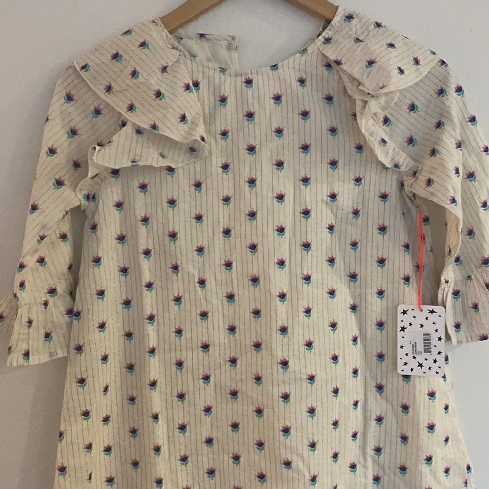 EGG New York floral dress NWT with yoke neckline size 12